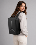 Modern Black USB Charging Backpack